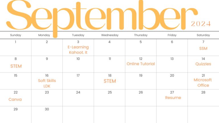 Modern Minimalistic Monthly Planner September 2024 Calendar